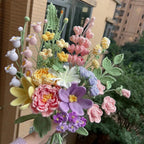 Luxury Crochet Flower Bouquet – Knitted Peony, Tulip & Rose for Wedding & Valentine's Day