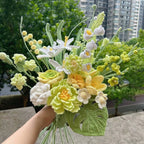 Luxury Crochet Flower Bouquet – Knitted Peony, Tulip & Rose for Wedding & Valentine's Day