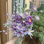 Luxury Crochet Flower Bouquet – Knitted Peony, Tulip & Rose for Wedding & Valentine's Day