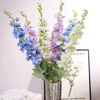 Baby Blue Faux Delphinium Stem | 2 Heads 50cm | Home & Wedding Decor