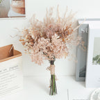 Boho Dried-Look Mixed Bouquet – Eucalyptus & Wildflower Faux Arrangement for Home & Wedding