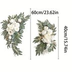 Dusty Rose & Blue Eucalyptus Wedding Arch Garland - Style C