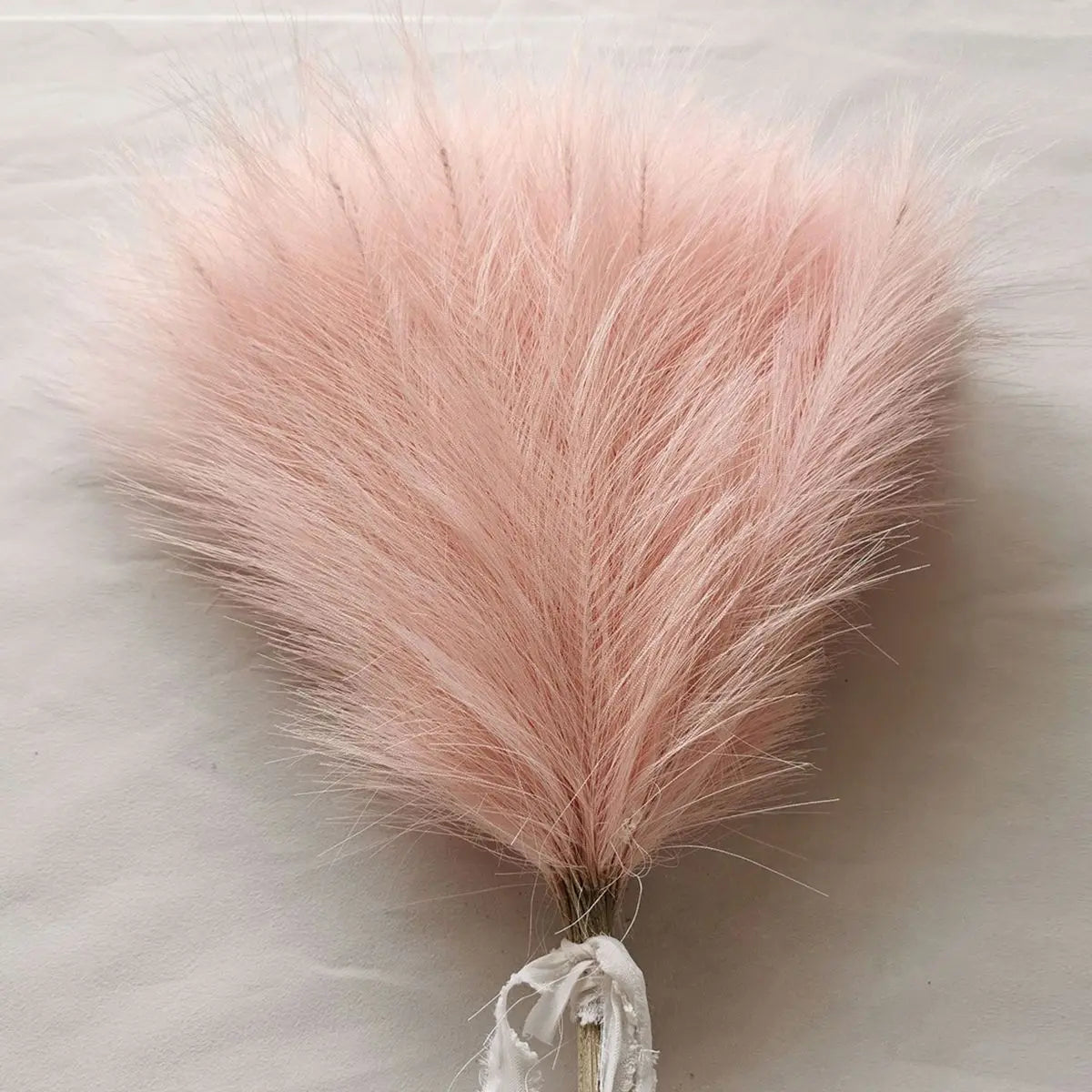 Pink Faux Pampas Grass Bouquet | Boho Home & Wedding Decor
