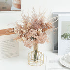 Boho Dried-Look Mixed Bouquet – Eucalyptus & Wildflower Faux Arrangement for Home & Wedding